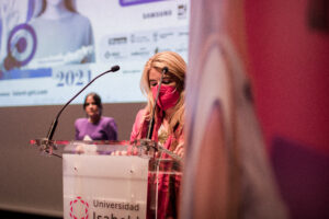 Ruth Pindado, Directora General de la Mujer de la Junta de Castilla y León en los STG Awards 2021